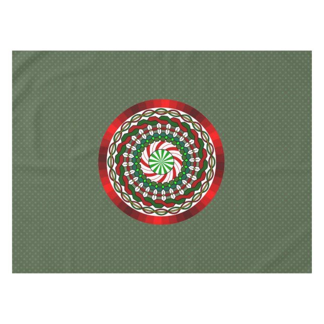Die Farben des Weihnachtsleckers Tischdecke (Vorderseite (Horizontal))