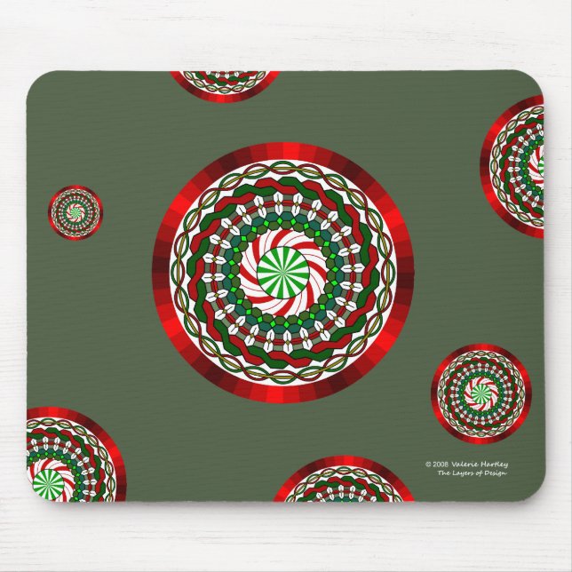 Die Farben des Weihnachtsmousepads Mousepad (Vorne)