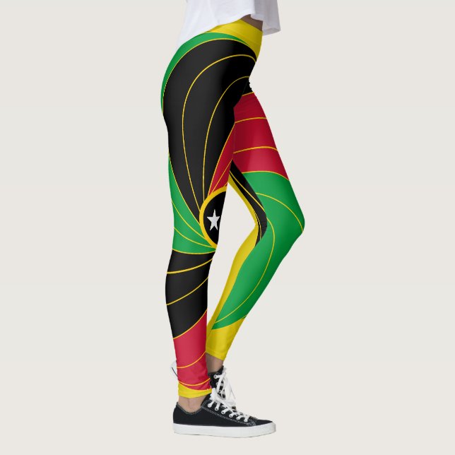 Die Farben von ST. Kitt & Nevis Leggings (Rechts)