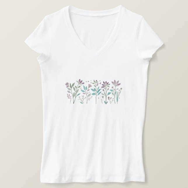Die farbenfrohe Bouquet der Natur T-Shirt (Design vorne)