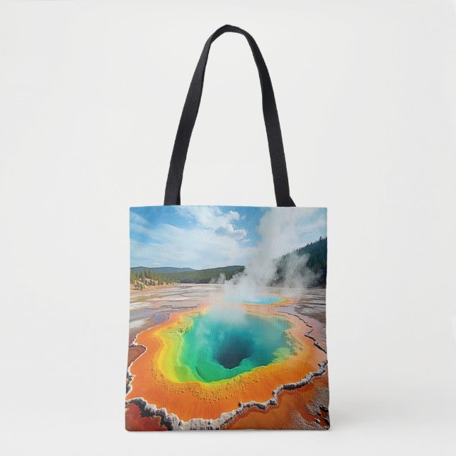 Die farbenfrohe Kunst des heißen Frühlings Tasche (Vorderseite)
