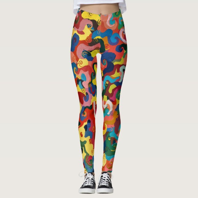 Die farbenfrohe Leggings (Vorderseite)