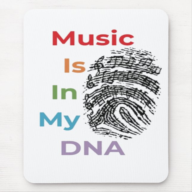 Die farbenfrohe Musik ist in meinen DNS-Musiknoten Mousepad (Vorne)