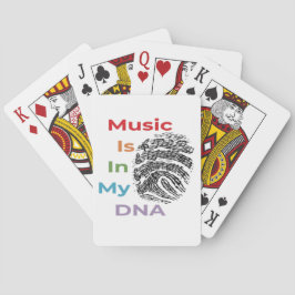 Die farbenfrohe Musik ist in meinen DNS-Musiknoten Spielkarten