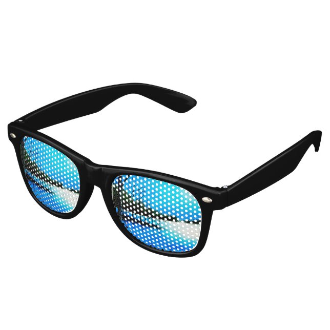 Die farbenfrohe Sonnenbrille. Partybrille (Schrägansicht)
