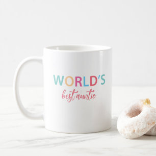 Die farbenfrohe Tasse der besten Tante der Welt