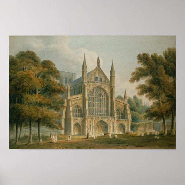 Die Fassade aus dem Nordwesten Poster (Vorne)