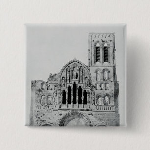 Die Fassade von La Madeleine de Vezelay Button