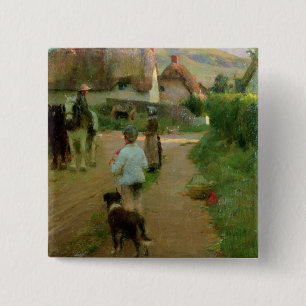 Die Faulenzer, 1888 (Öl auf Leinwand) Button