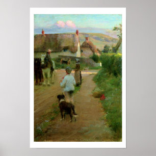 Die Faulenzer, 1888 (Öl auf Leinwand) Poster