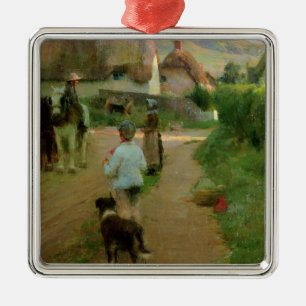 Die Faulenzer, 1888 (Öl auf Leinwand) Silbernes Ornament