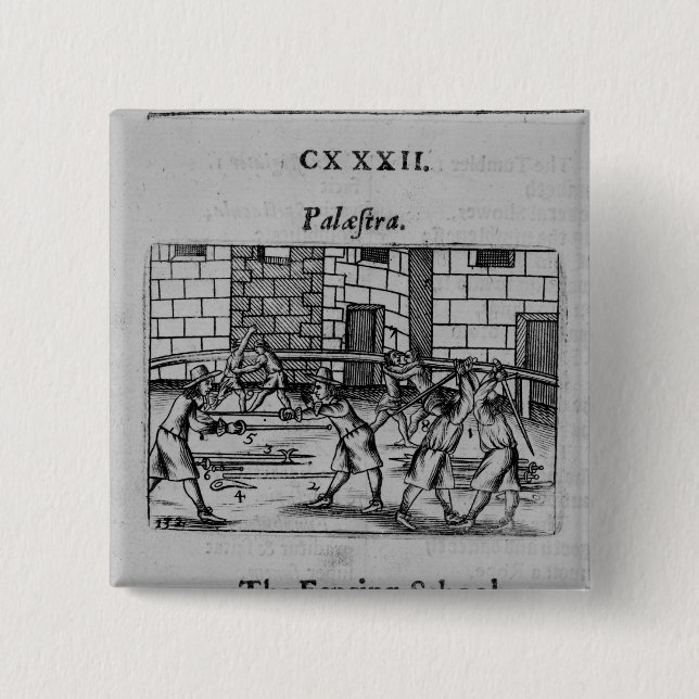 Die fechtende Schule Button (Vorderseite)