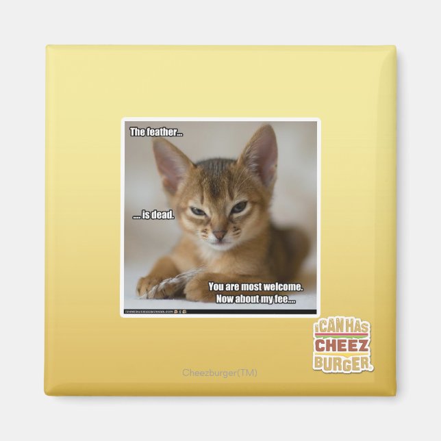 Die Feder ist tot. Magnet (Vorne)