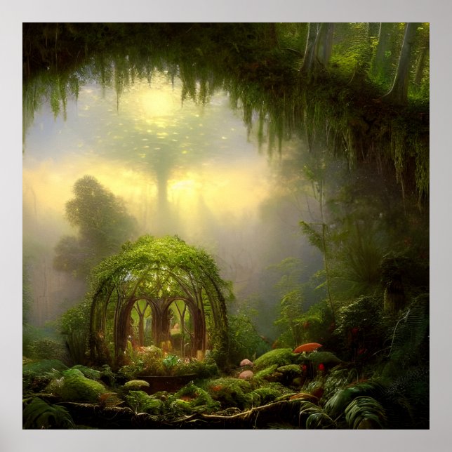 Die Feenlaube Fantasy-Kunst Poster (Vorne)