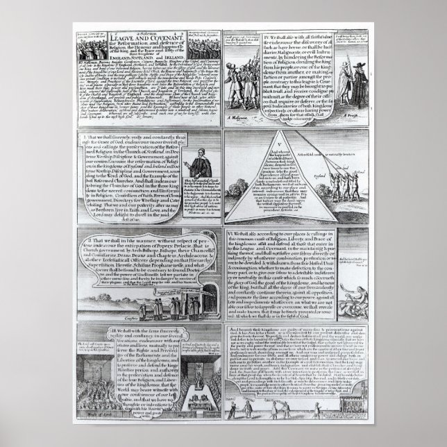 Die feierliche Liga und der Bund Poster (Vorne)