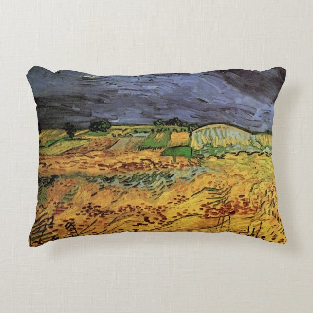 Die Felder von Vincent van Gogh Dekokissen (Vorderseite)