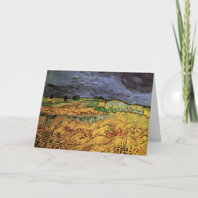 Die Felder von Vincent van Gogh Karte (Vorderseite)
