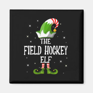 Die Feldhockey-Elfen-Familie passende Gruppe Weihn Magnet
