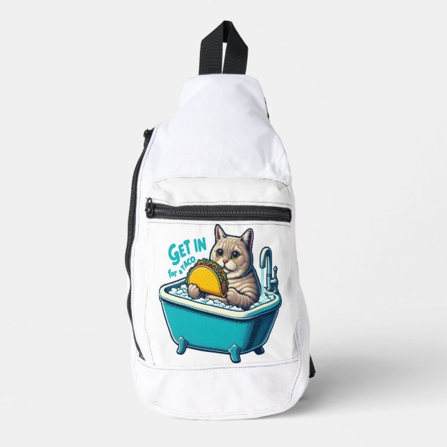 Die Feline Taco Soak Crossbody Bag (Vorderseite)