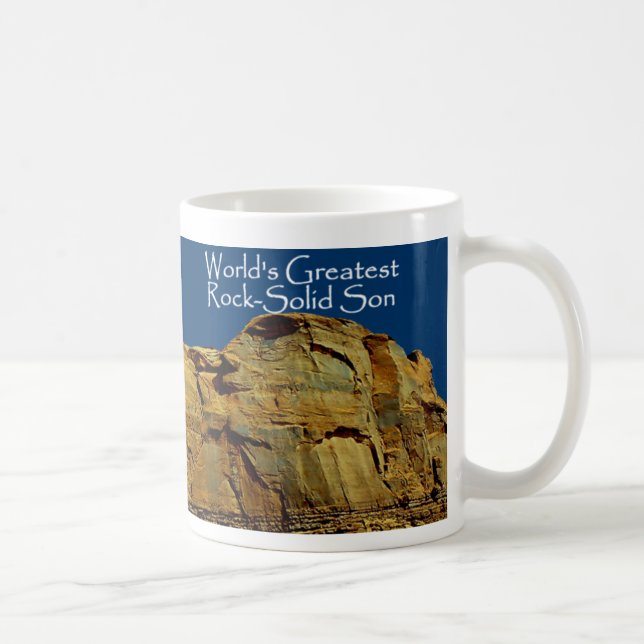 Die Felsen-Feste blaue Tasse des Sohns (Rechts)