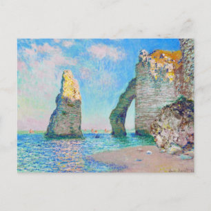 Die Felsennadel und der Porte d'Aval Claude Monet Postkarte