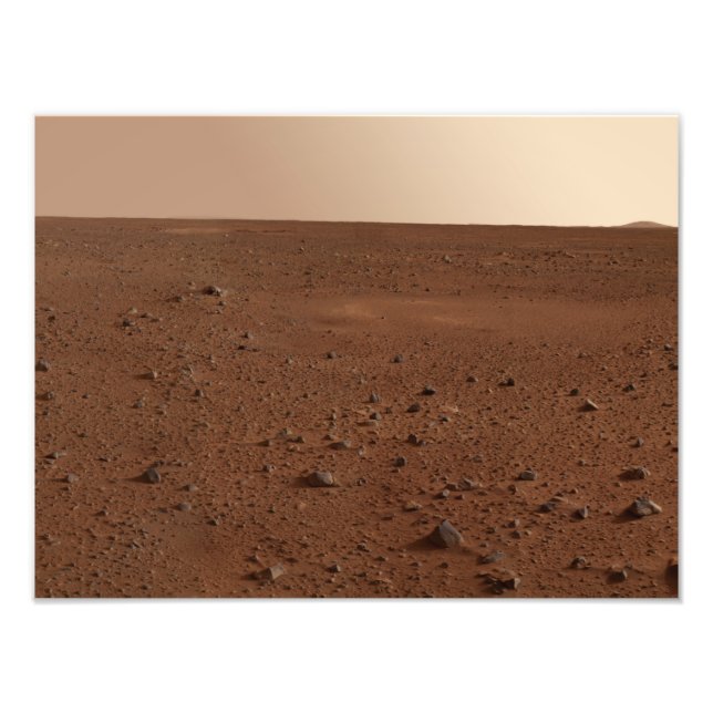 Die felsige Oberfläche der Mars Fotodruck (Vorne)
