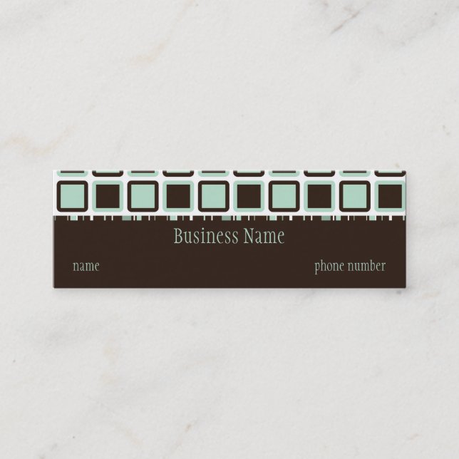 Die Fernsehdünne Visitenkarte (Vorderseite)