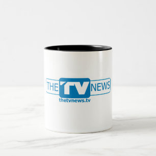 Die Fernsehnachrichten-Kaffee-Tasse Zweifarbige Tasse