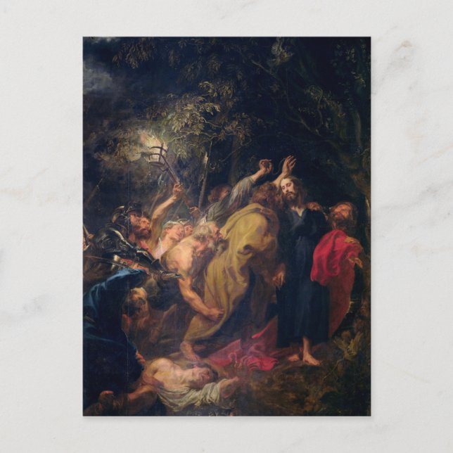 Die Festnahme Christi im Garten, c.1628-30 Postkarte (Vorderseite)