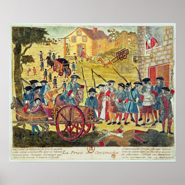 Die Festnahme von Louis Dominique Cartouche Poster (Vorne)