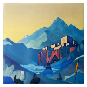 „Die Festung des Geistes“ von Nicholas Roerich Fliese