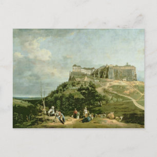Die Festung Konigstein aus dem 18. Jahrhundert Postkarte