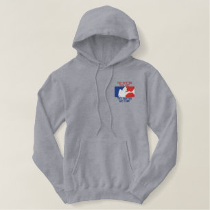 Die Feuerwehr Stickerei Bestickter Hoodie