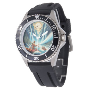Die Feuerwehrleute verfrachteten sich auf ihr Boot Armbanduhr