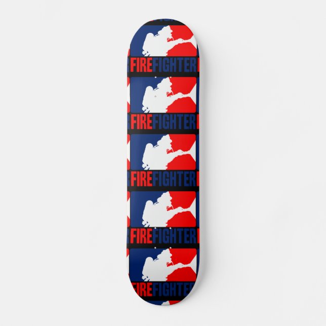 Die Feuerwehrmann-grafische Liga-Art Skateboard (Vorderseite)