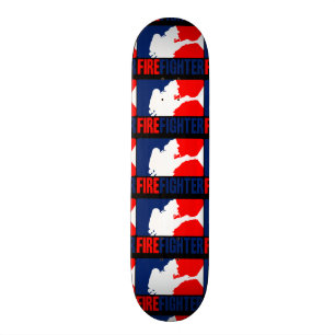 Die Feuerwehrmann-grafische Liga-Art Skateboard
