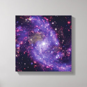 Die Feuerwerksgalaxie Weltraum-Foto Leinwanddruck