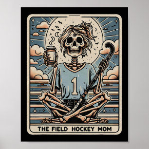 Die Field Hockey Mom Tarrot Karte Poster
