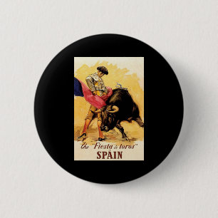 Die Fiesta De Toros In Spanien Button