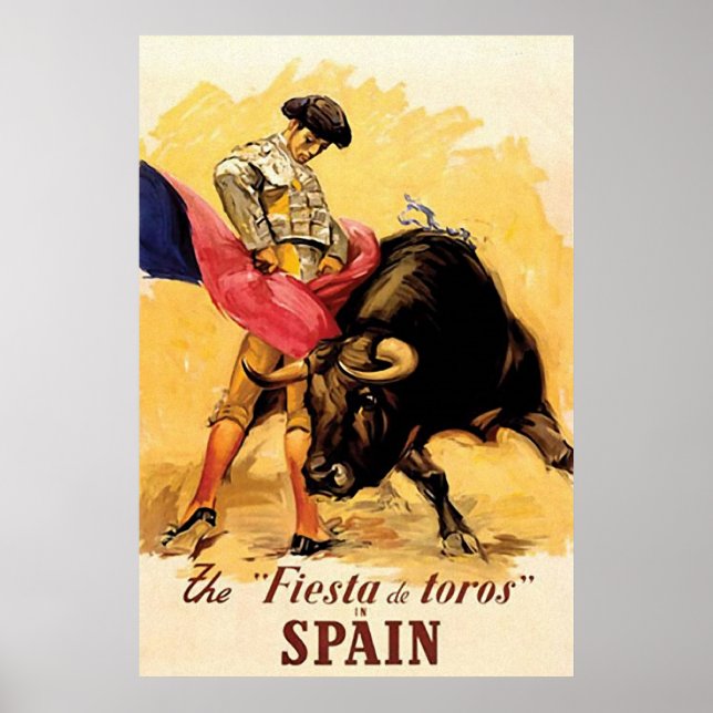 Die Fiesta de Toros in Spanien Poster (Vorne)