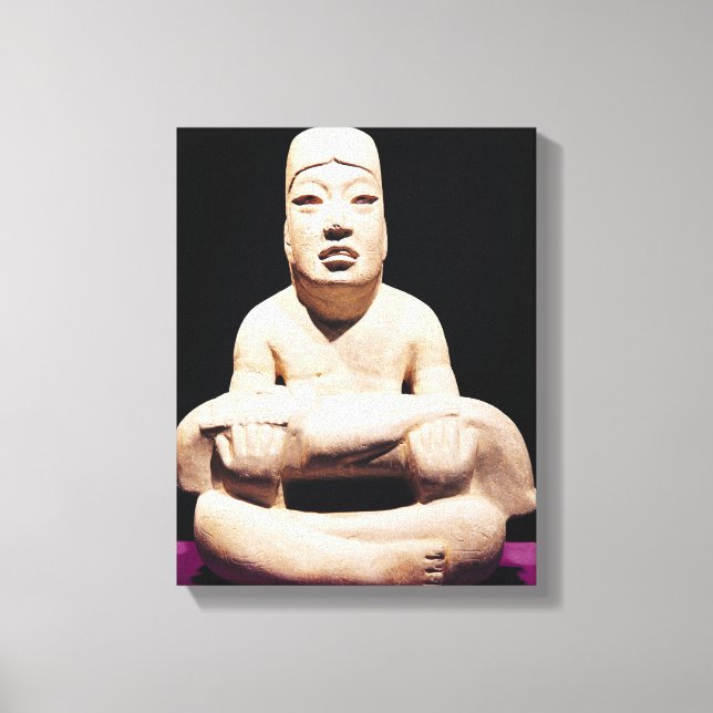 Die Figur mit dem Kind, Olmec Leinwanddruck (Vorderseite)