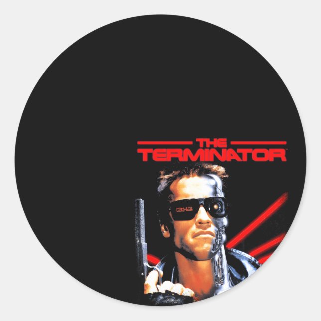 Die Filmbox Terminator Runder Aufkleber (Vorderseite)