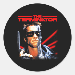 Die Filmbox Terminator Runder Aufkleber