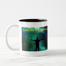die Finsternis einschließen Zweifarbige Tasse
