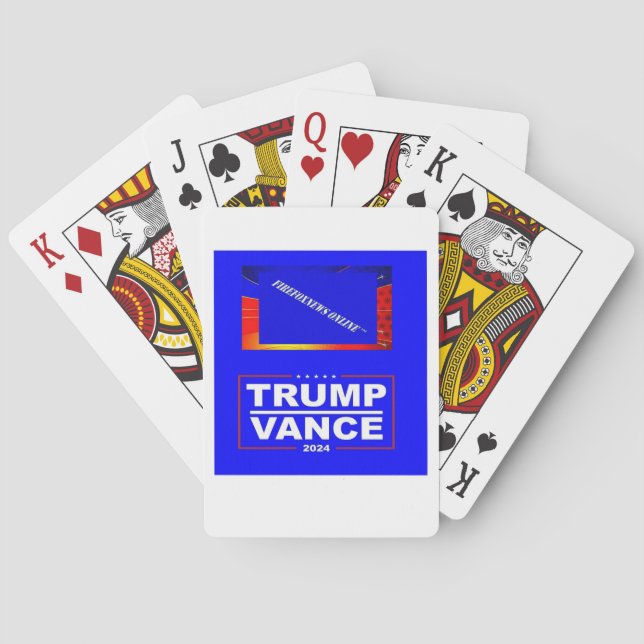 Die FIREFOXNEWS ONLINE™ Trump Vance Poker Cards Spielkarten (Rückseite)
