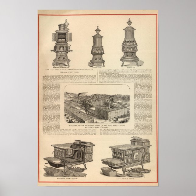 Die Firma Littlefield Stove Manufacturing Poster (Vorne)