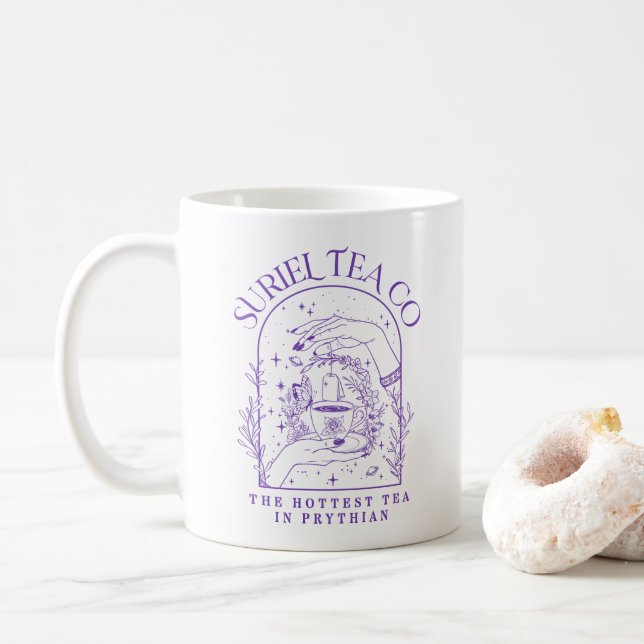 Die Firma Suriel Tea Co ACOTAR Velaris 3WH3 Kaffeetasse (Mit Donut)