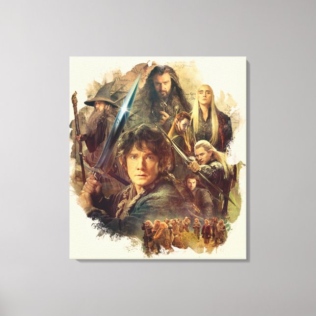 Die Firma und die Elfen von Mirkwood Leinwanddruck (Vorderseite)
