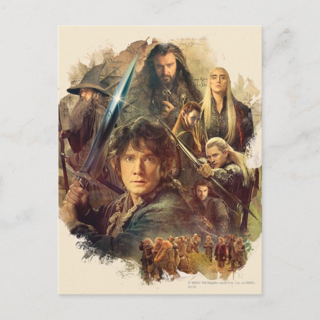 Die Firma und die Elfen von Mirkwood Postkarte (Vorderseite)