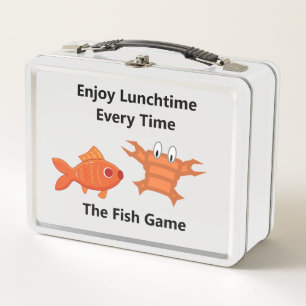Die Fisch-Spielbox Metall Brotdose